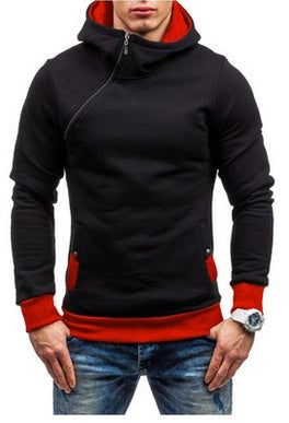 Oblique Zipper Hoodies
