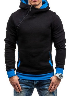 Oblique Zipper Hoodies