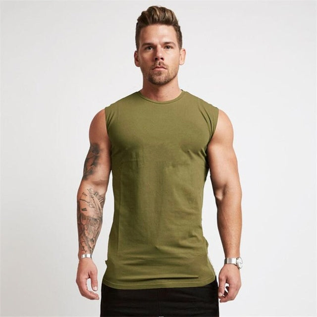 Sleeveless Shirt Tank Top