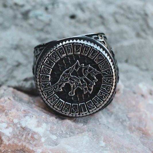 Nordic Viking Rune Ring