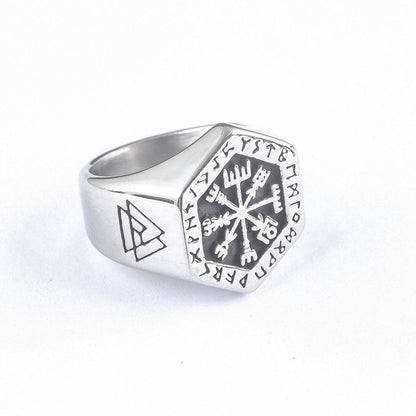 Vintage Vegvisir Ring