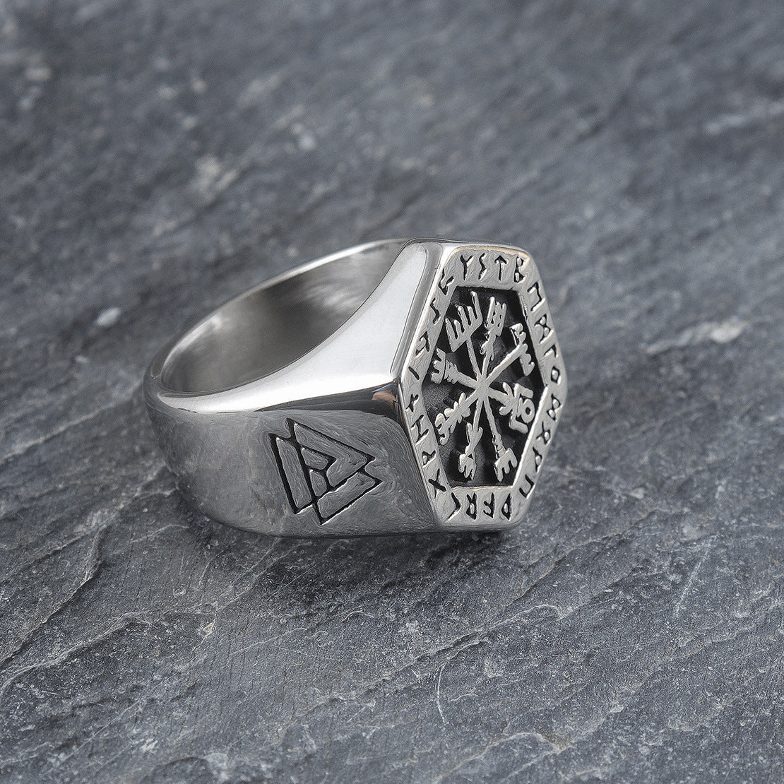Vintage Vegvisir Ring